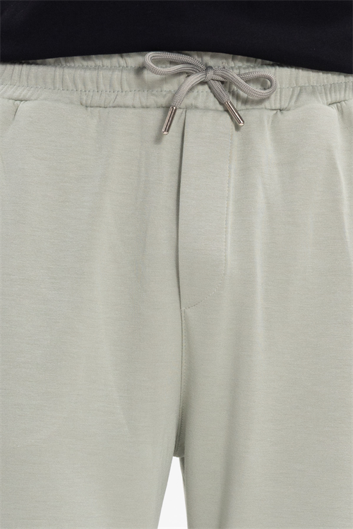 Erkek Yeşil Baggy Fit Rahat Kesim Modal Kumaş Soft Doku Beli Bağcıklı Yan Cepli Eşofman Altı