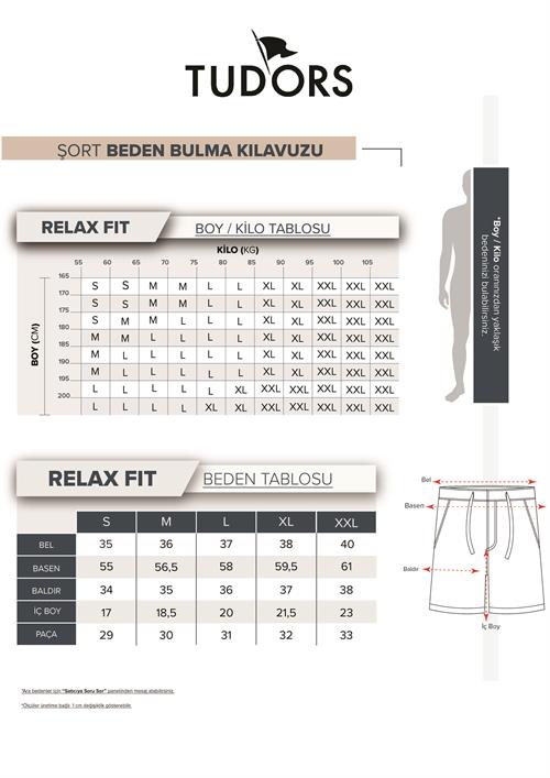 Erkek Relax Fit Rahat Kesim %100 Pamuk Beli Bağcıklı Gri Şort