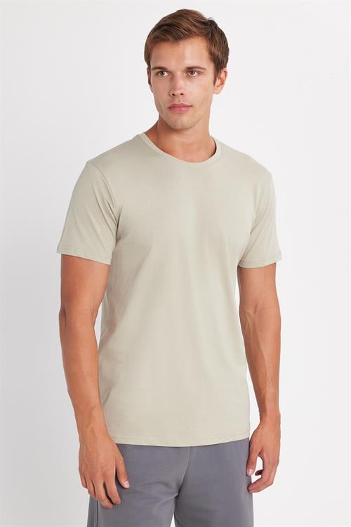 Unisex 5li Pkt Siyah-Beyaz-Bordo-Çağla-Açık Mavi Slim Fit Dar Kesim %100 Pamuk Bisiklet Yaka Tişört
