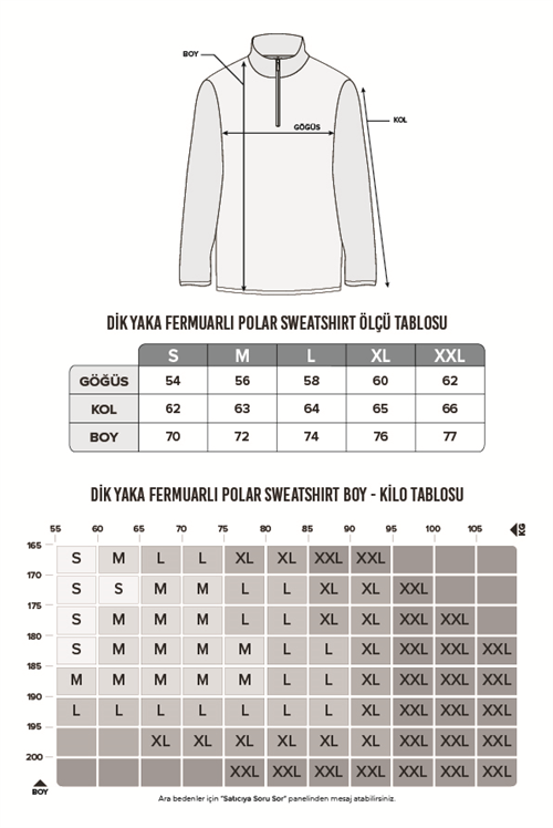 Unisex 3lü Paket Gri-Haki-Saks Mavi Standart Fit Tüylenme Yapmayan Soğuk Geçirmez Polar Sweatshirt