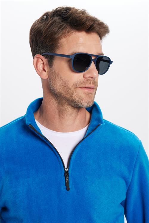 Unisex 3lü Paket Mavi-Yeşil-Kırmızı Standart Fit Tüylenme Yapmayan Soğuk Geçirmez Polar Sweatshirt