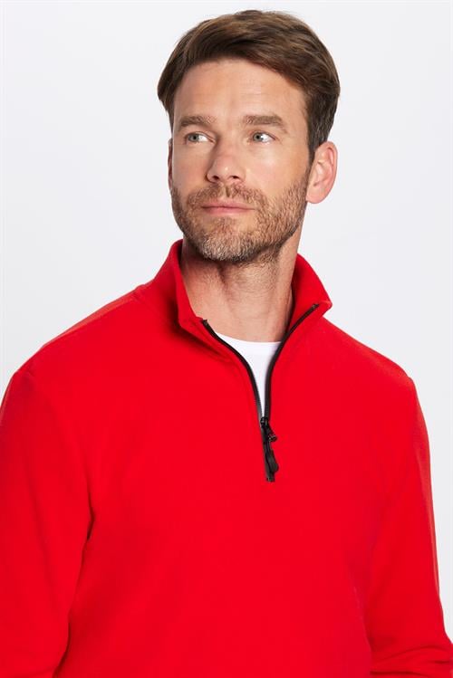 Unisex 3lü Paket Mavi-Yeşil-Kırmızı Standart Fit Tüylenme Yapmayan Soğuk Geçirmez Polar Sweatshirt