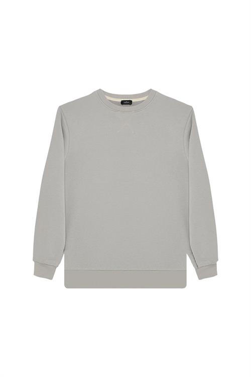 Unisex 3lü Paket Siyah-Yeşil-Taş Relax Fit %100 Pamuk 3 İplik Bisiklet Yaka Sweatshirt
