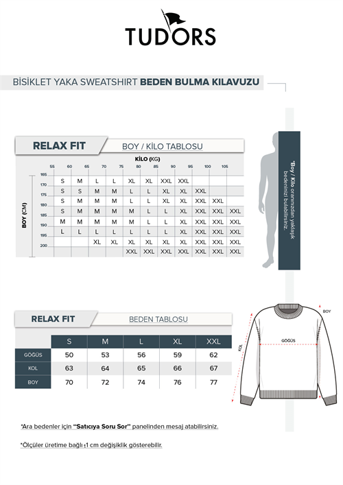 Erkek 3lü Haki-Beyaz-Bordo Relax Fit Rahat Kesim %100 Pamuk 2 İplik Bisiklet Yaka Sweatshirt