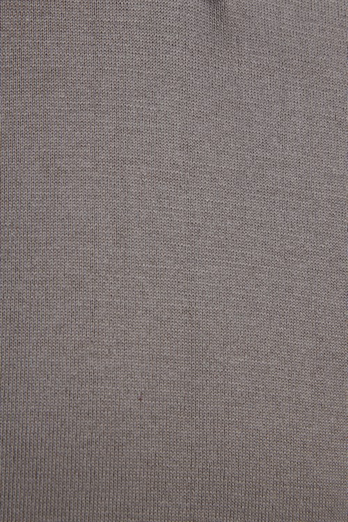Erkek Slim Fit Dar Kesim Pamuklu Örme Triko Gri Polo Yaka Tişört