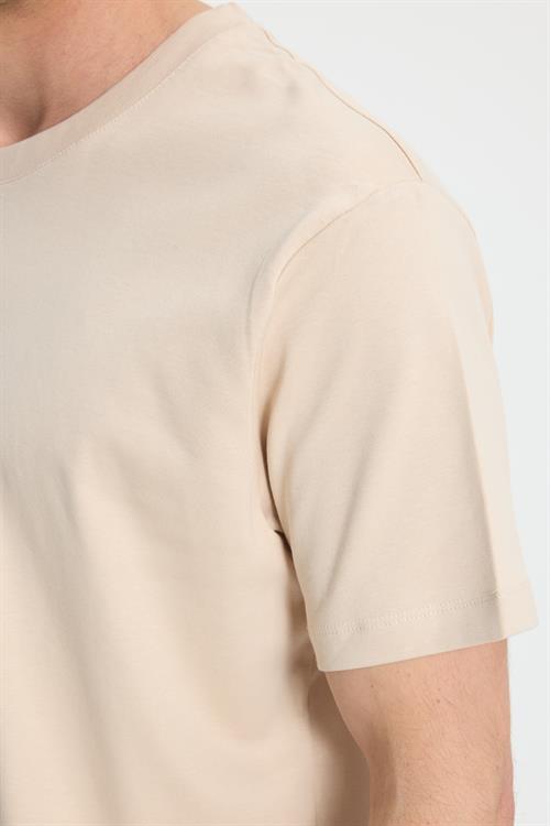 Unisex Relax Fit Rahat Kesim %100 Pamuk Yumuşak Dokulu Hafif Kalın Basic Bisiklet Yaka Taş Tişört