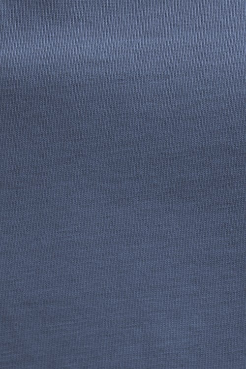 Unisex Regular Fit Rahat Kesim %100 Pamuk Bisiklet Yaka İndigo Tişört