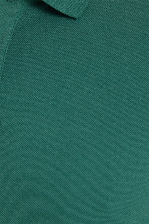 Erkek Slim Fit Dar Kesim Premium Seri %100 Pamuk Yumuşak Dokulu Merserize Yeşil Polo Yaka Tişört 