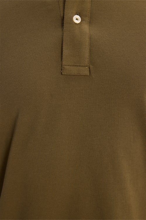 Erkek Slim Fit Dar Kesim Premium Seri %100 Pamuk Yumuşak Dokulu Merserize Haki Polo Yaka Tişört 