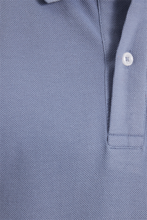 Erkek Slim Fit Dar Kesim %100 Pamuk Kısa Kollu Polo Yaka Gri Tişört