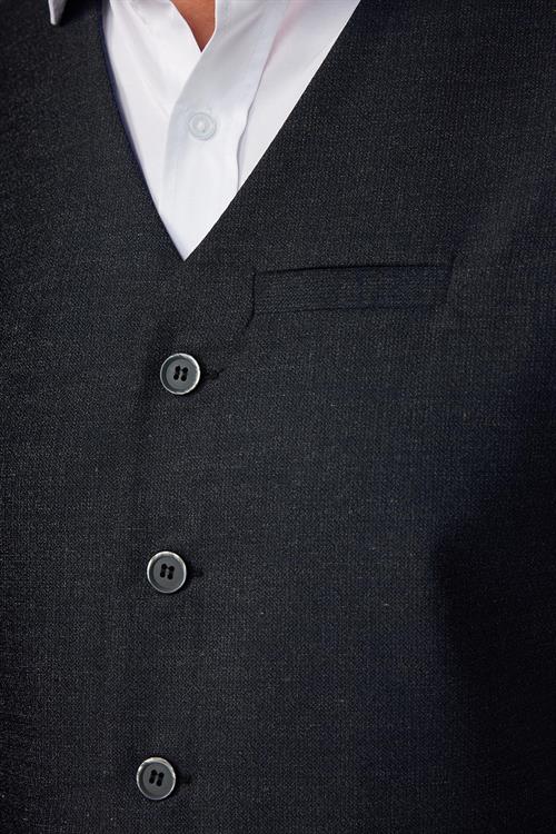 Slim Fit Dar Kesim 3 Cepli 4 Mevsim Düz Gri Erkek Yelek