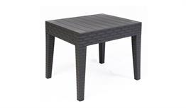 ALASKA PLASTİK RATTAN SEHPA KAHVERENGİ