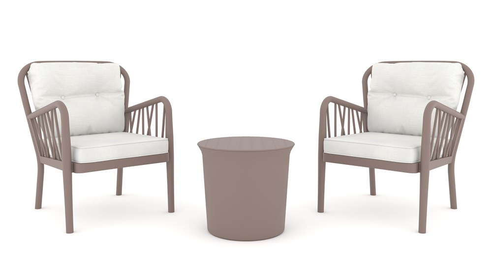 GALA BİSTRO SET BAHÇE KOLTUK  TAKIMI ANTHRACITE