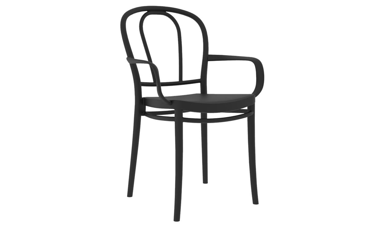 ROSA KOLLU PLASTİK SANDALYE (2 ADET)
