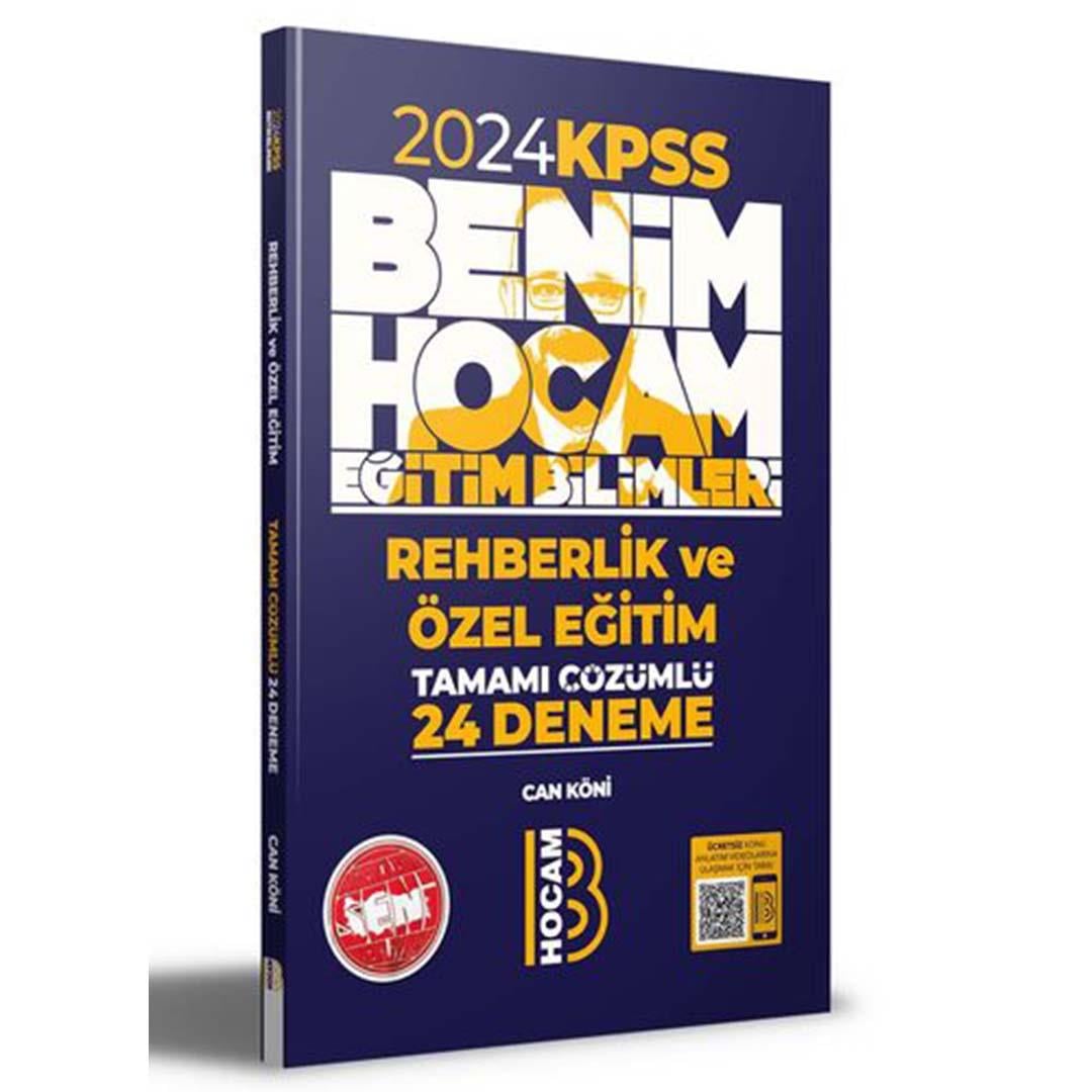 2024 Eğitim Bilimleri Rehberlik ve Özel Eğitim Tamamı Çözümlü 24 Deneme Benim Hocam Yayınları