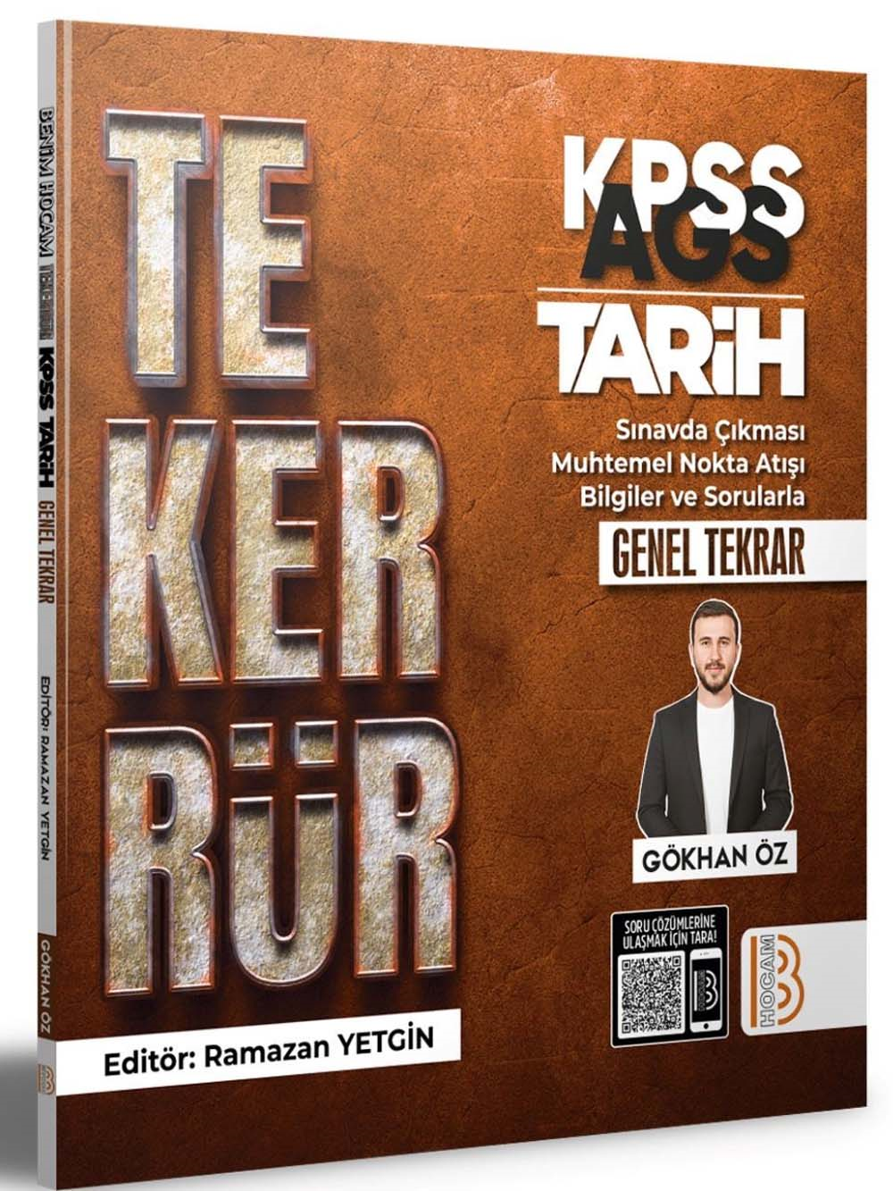 2024 KPSS Tarih Tekerrür Kamp Kitabı Benim Hocam Yayınları