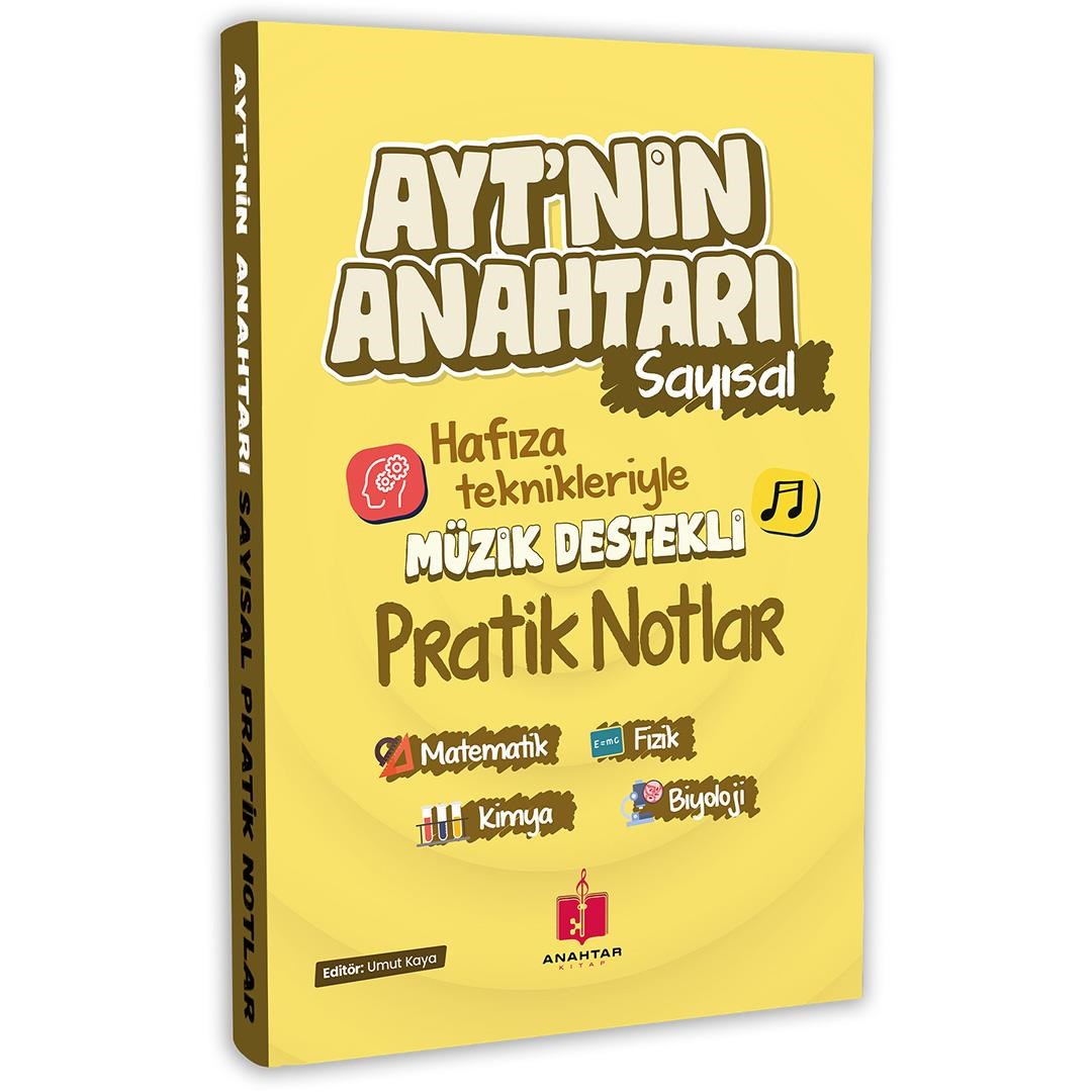 (OUTLET) 2026 AYTnin Anahtarı Sayısal Tüm Dersler Tek Kitap Hafıza Teknikleriyle Müzik Destekli Pratik Notlar