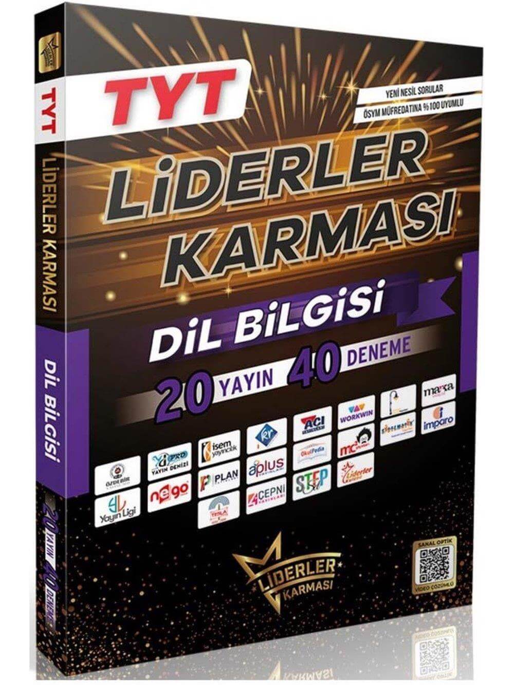 2025 Liderler Karması TYT Dil Bilgisi Video Çözümlü 20 Yayın 40 Deneme