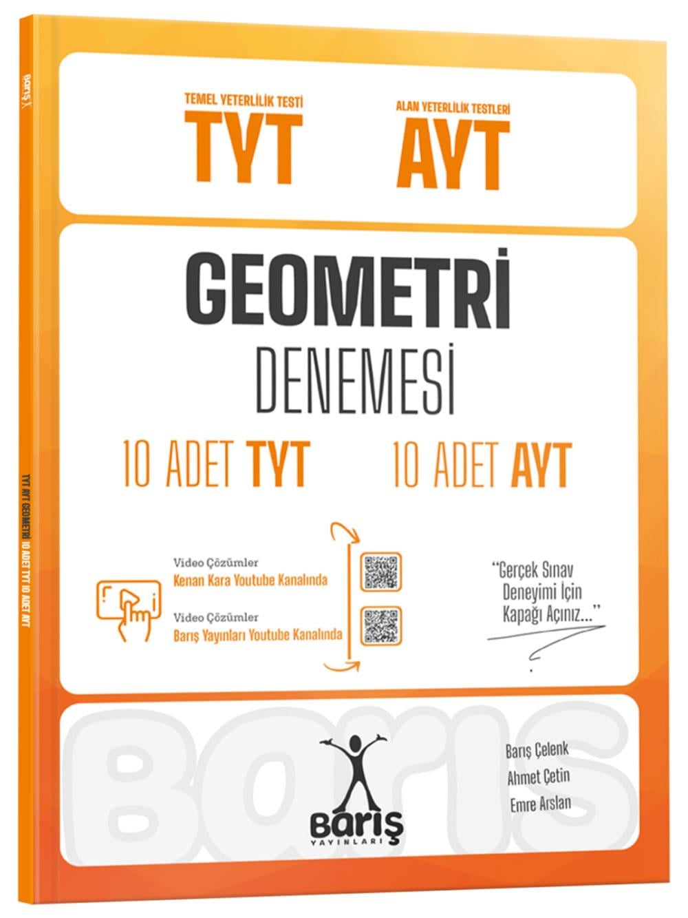 2026 Barış Yayınları TYT-AYT Geometri Denemesi 10 Adet TYT 10 Adet AYT