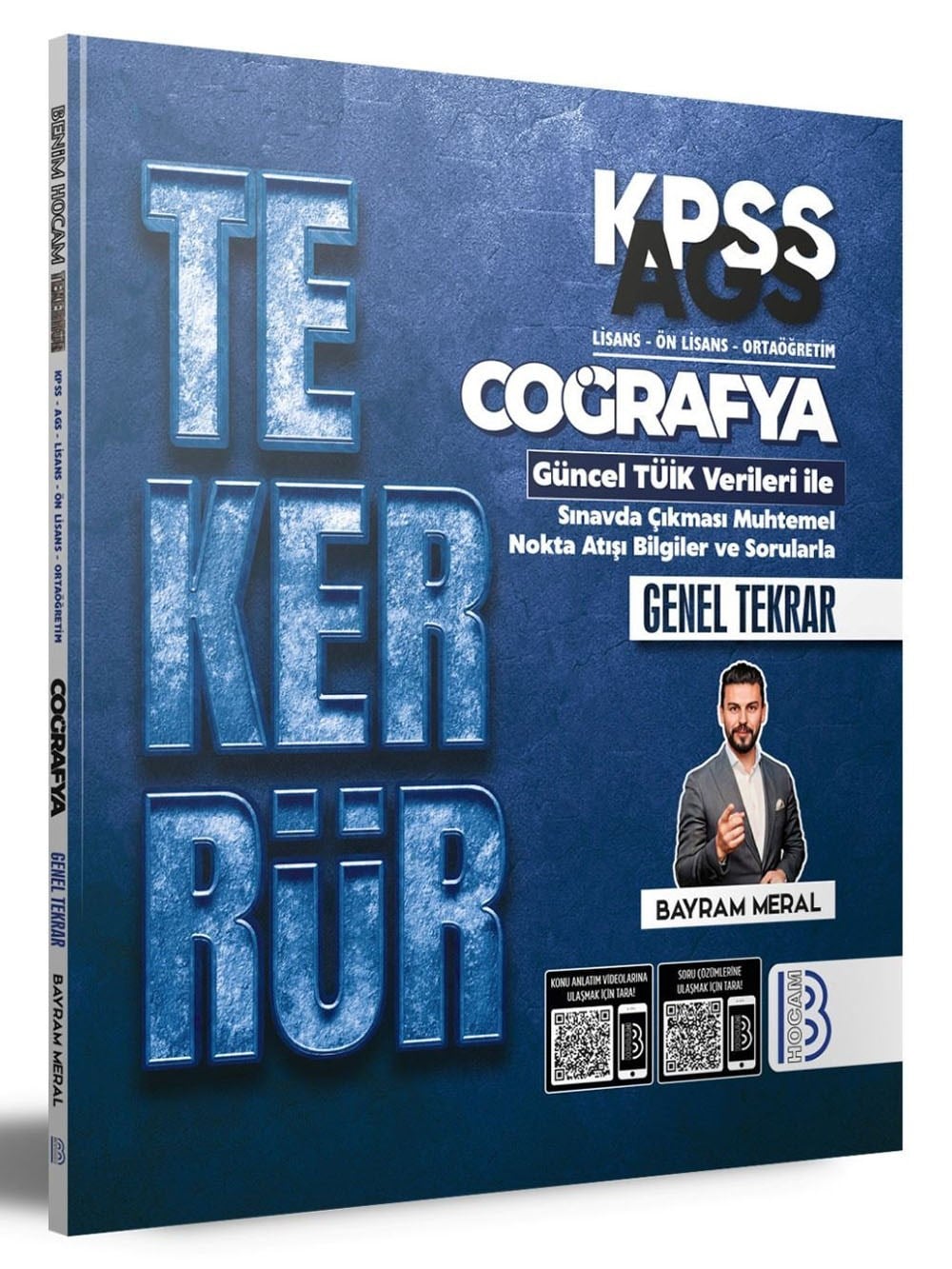 2026 Benim Hocam Yayınları KPSS AGS Coğrafya Tekerrür Genel Tekrar Kamp Kitabı Bayram Meral