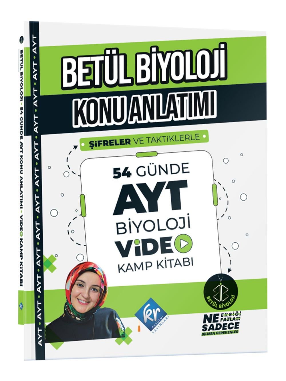 2026 Betül Biyoloji Konu Anlatımı 54 Günde AYT Biyoloji Video Kamp Kitabı