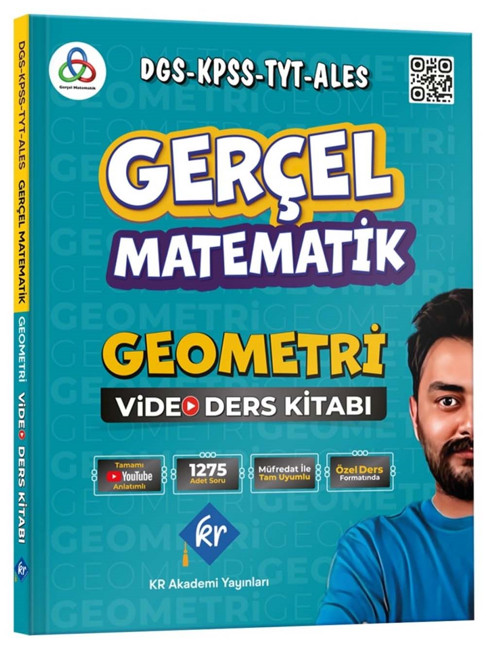 2026 Gerçel Matematik DGS KPSS TYT ALES Geometri Video Ders Kitabı KR Akademi Yayınları