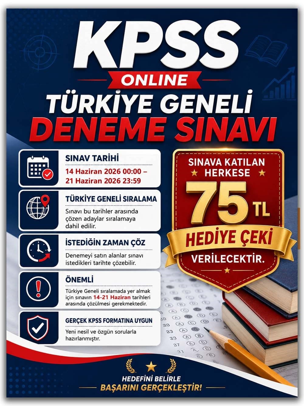 2026 KPSS'nin Anahtarı Genel Yetenek Genel Kültür Türkiye Geneli Deneme Sınavı 1