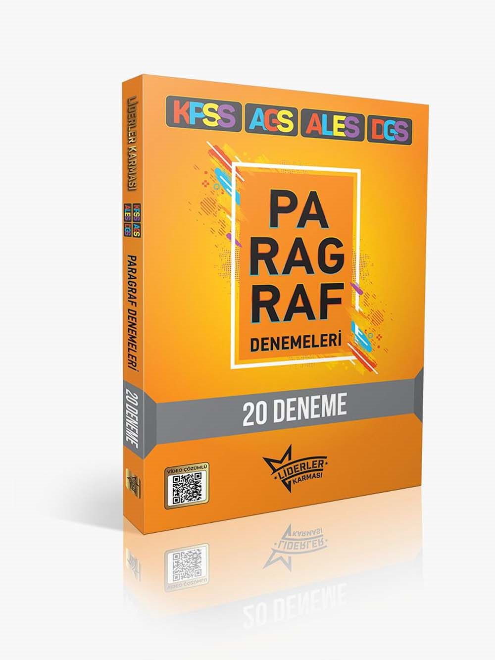 2026 Liderler Karması KPSS MEB-AGS ALES DGS Paragraf Çözümlü 20 Deneme