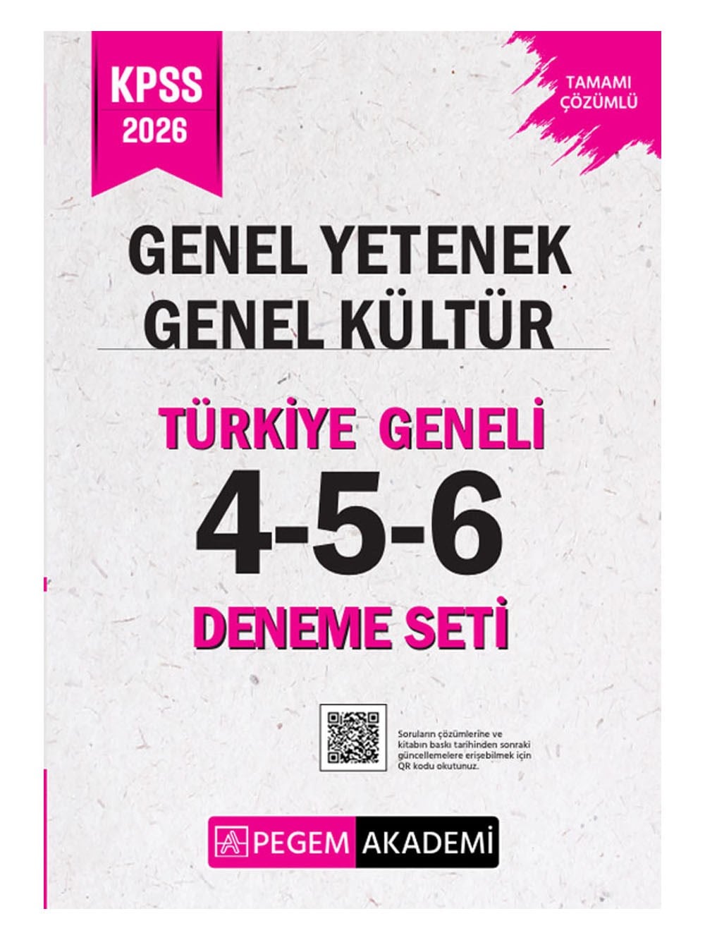 2026 Pegem Yayınları KPSS Genel Yetenek Genel Kültür Tamamı Çözümlü Türkiye Geneli 4-5-6 (3'lü Deneme Seti)