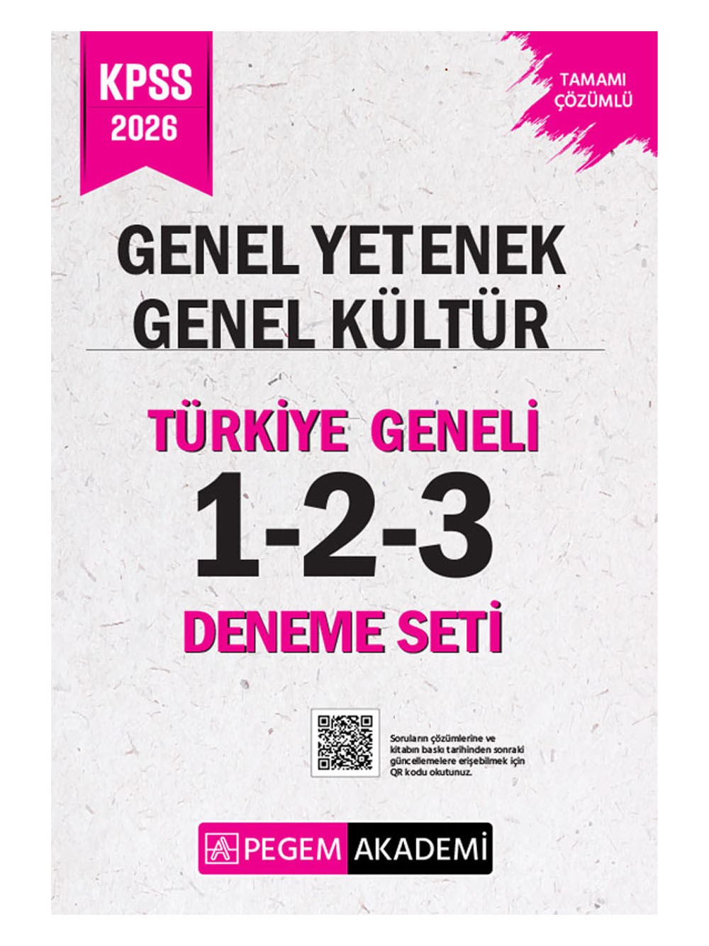 2026 Pegem Yayınları KPSS Genel Yetenek Genel Kültür Tamamı Çözümlü Türkiye Geneli 1-2-3 (3'lü Deneme Seti)