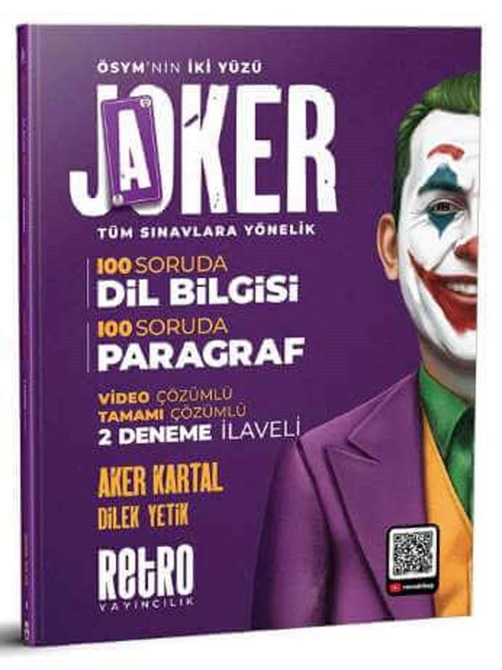 2026 Retro Yayınları Aker Kartal ÖSYM'nin 2 Yüzü 100 Soruda Dil Bilgisi ve 100 Soruda Paragraf Soru Bankası KPSS AGS DGS TYT