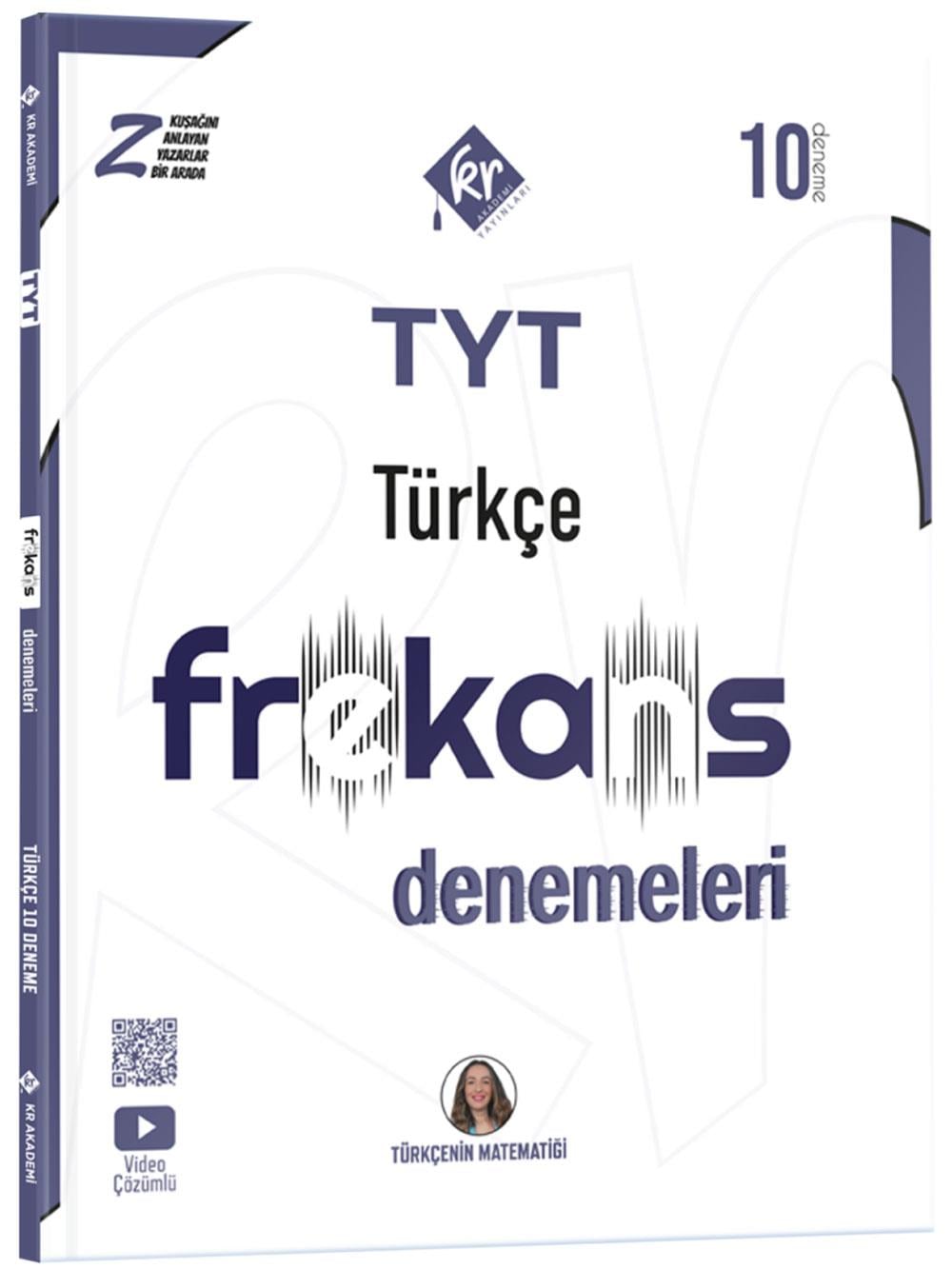 2026 TYT Türkçe 10'lu Frekans Denemeleri KR Akademi Yayınları 