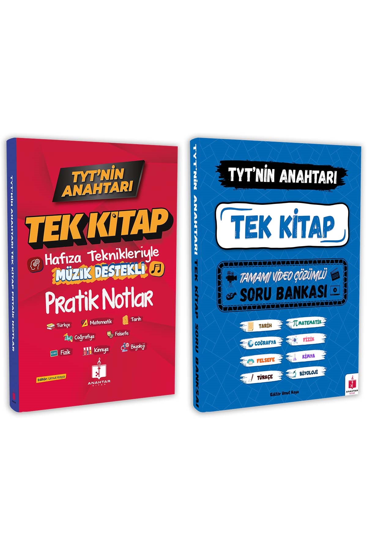 2026 TYT'nin Anahtarı Süper İkili Tüm Dersler Hafıza Teknikleriyle Müzik Destekli Pratik Notlar ve Soru Bankası Seti