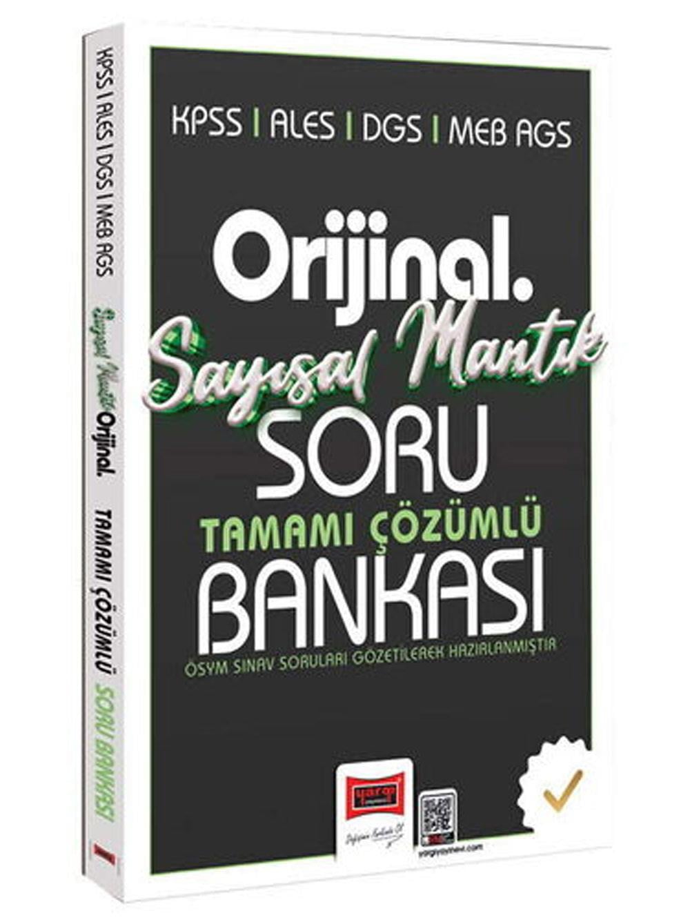 2026 Yargı Yayınları KPSS ALES DGS MEB-AGS Orijinal Sayısal Mantık Tamamı Çözümlü Soru Bankası