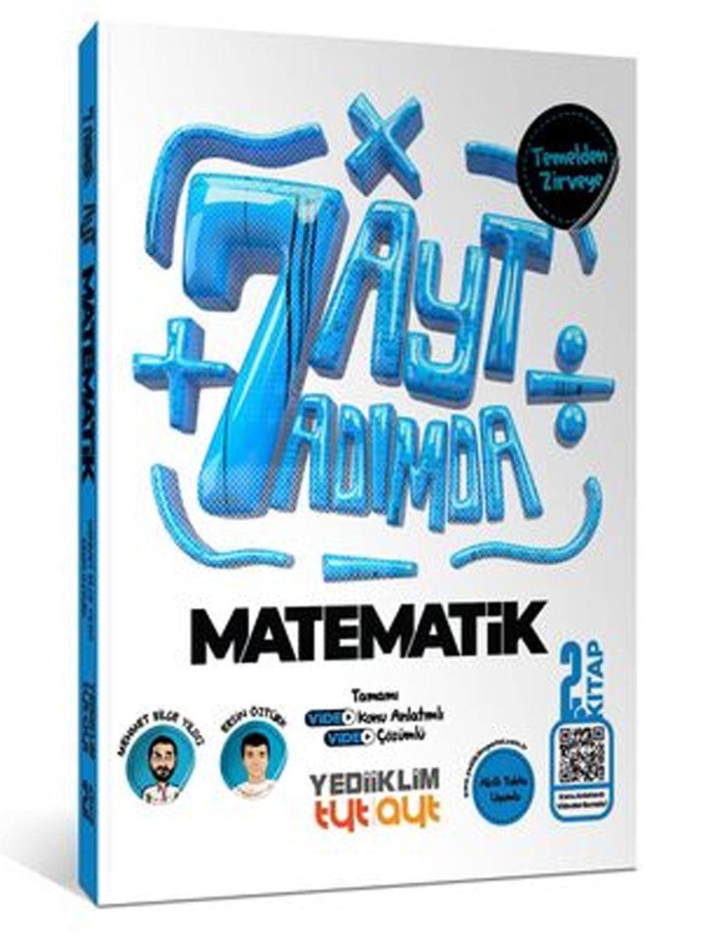 2026 Yediiklim Yayınları AYT Yedi Adımda Temelden Zirveye Matematik Tamamı Video Konu Anlatımlı ve Tamamı Video Çözümlü 2. Kitap