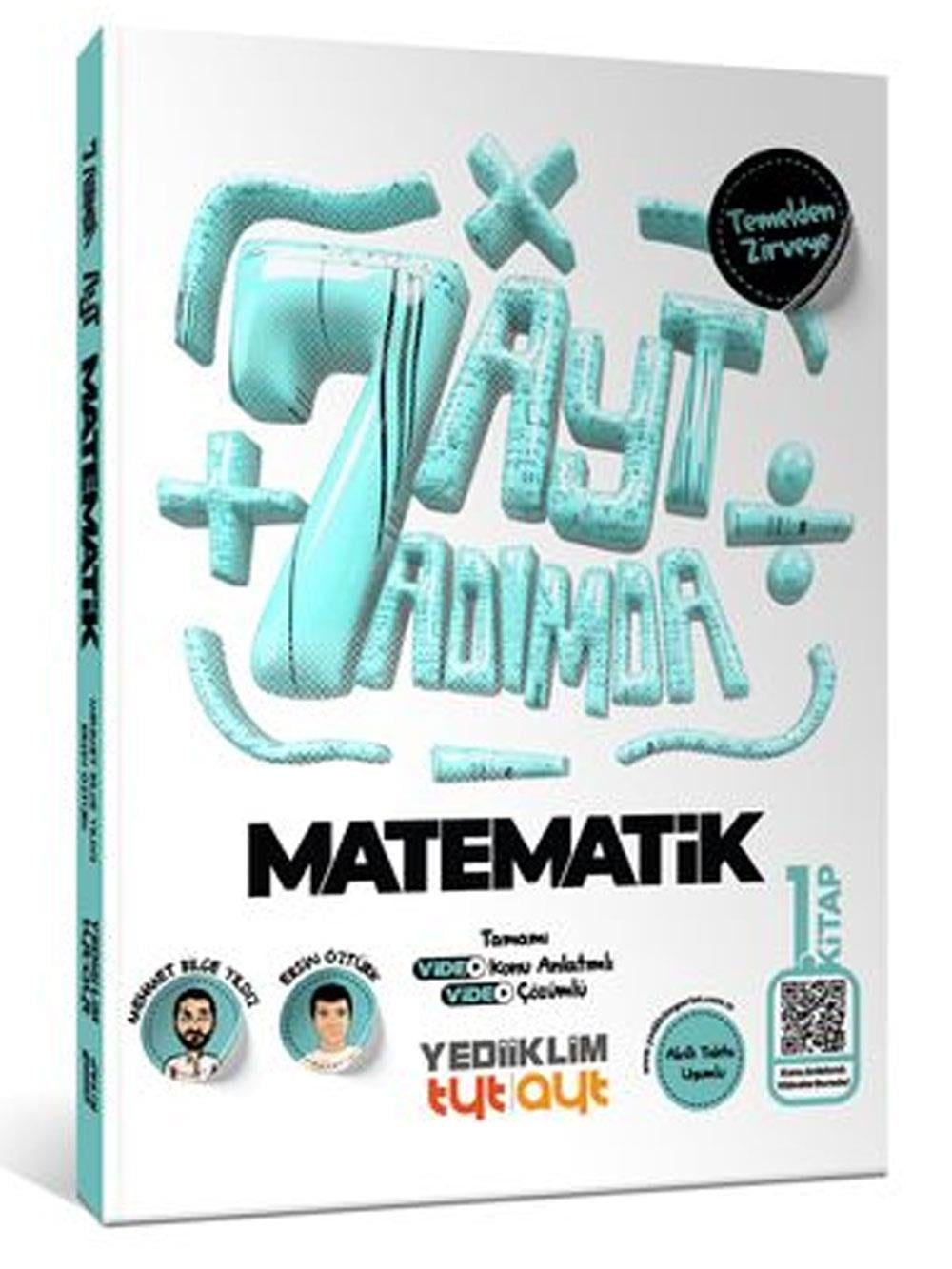 2026 Yediiklim Yayınları AYT Yedi Adımda Temelden Zirveye Matematik Tamamı Video Konu Anlatımlı ve Tamamı Video Çözümlü 1. Kitap