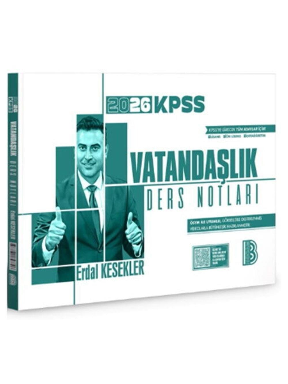 Benim Hocam 2026 KPSS Vatandaşlık Ders Notları Erdal Kesekler