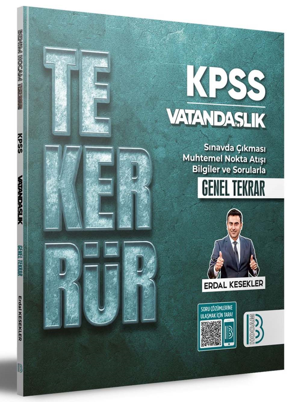 Benim Hocam 2026 KPSS Vatandaşlık Tekerrür Kampı Kitabı Erdal Kesekler