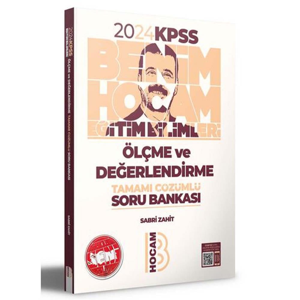 Benim Hocam Yayınları 2024 KPSS Eğitim Bilimleri Ölçme ve Değerlendirme Tamamı Çözümlü Soru Bankası