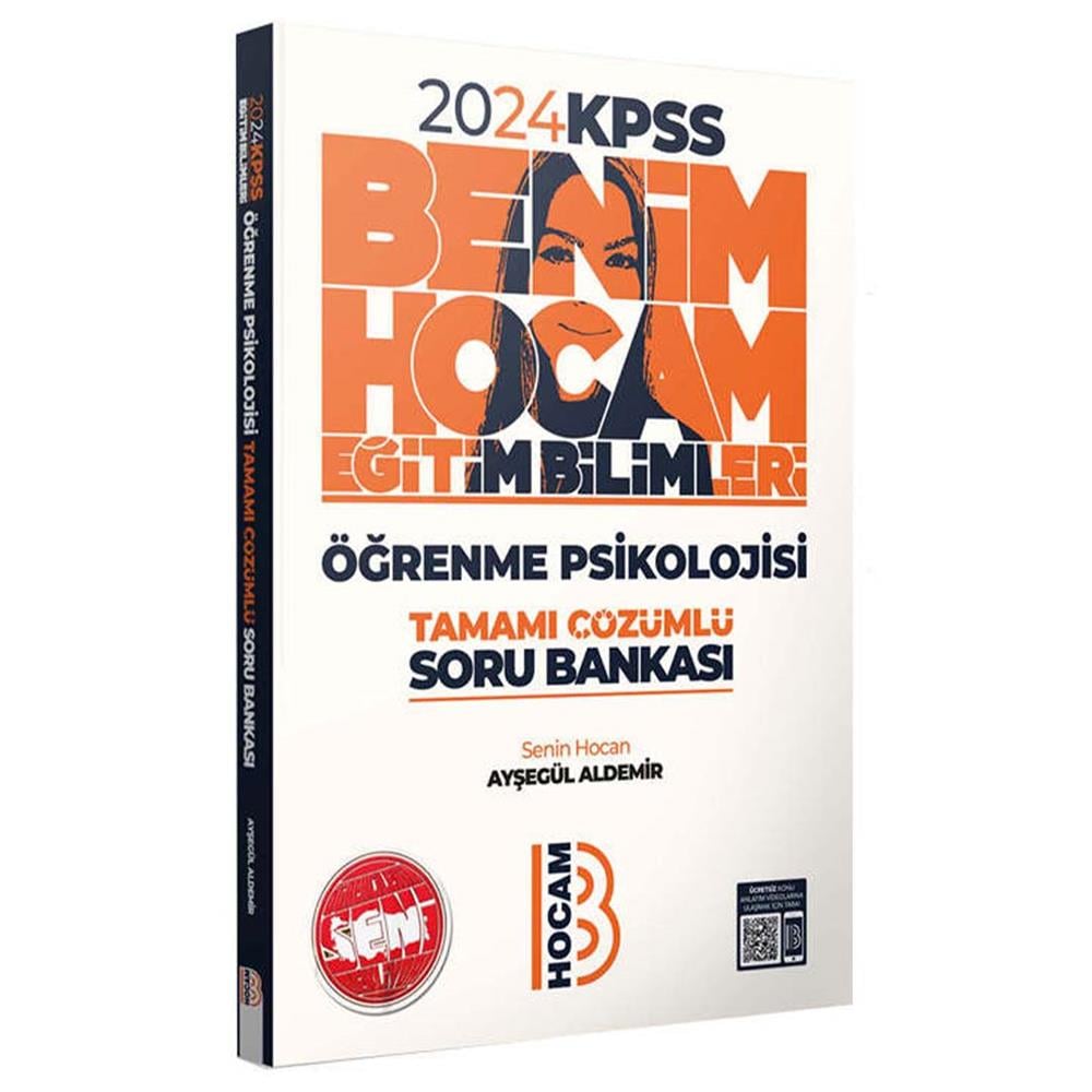 Benim Hocam Yayınları 2024 KPSS Eğitim Bilimleri Öğrenme Psikolojisi Tamamı Çözümlü Soru Bankası
