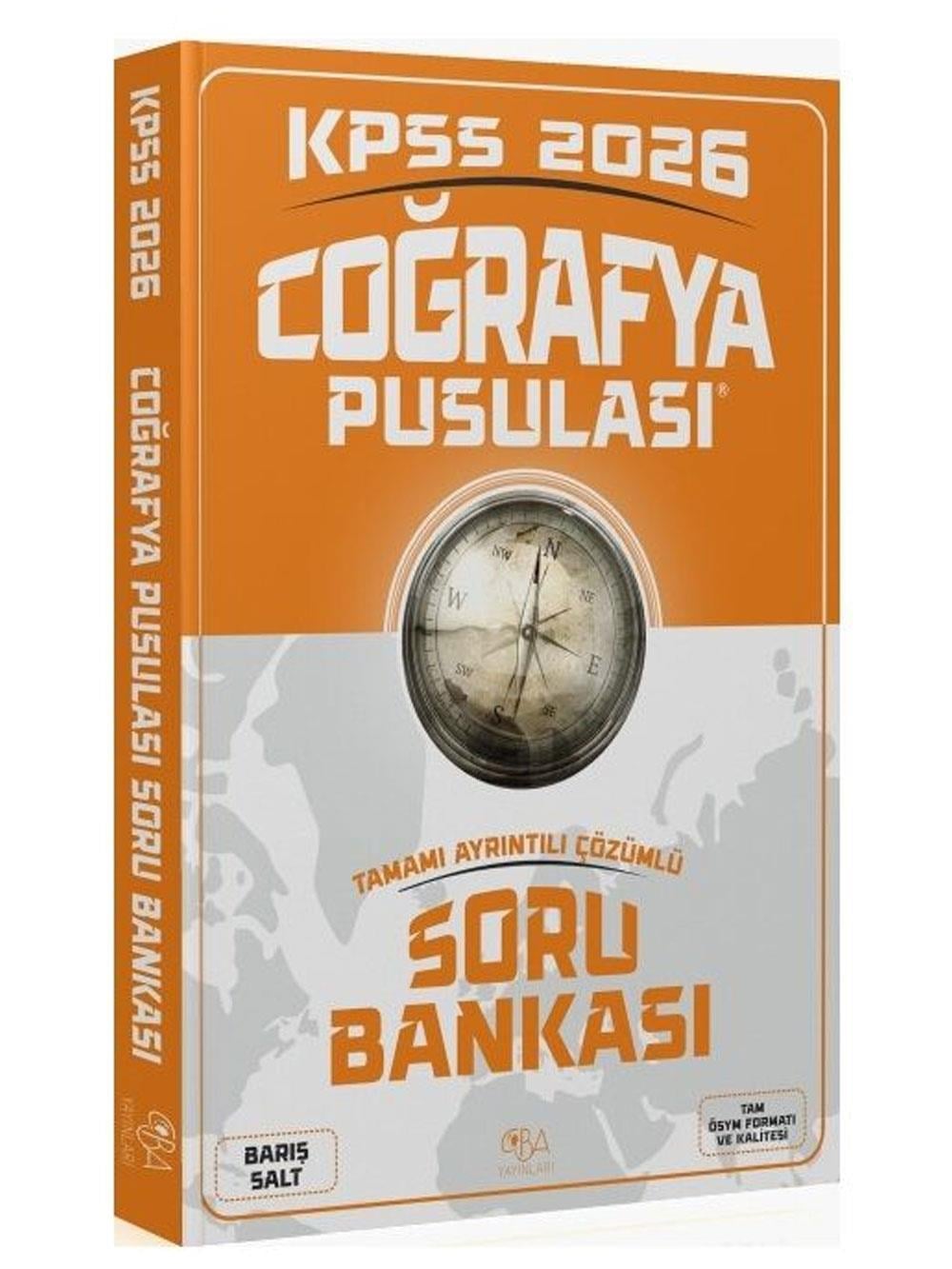 CBA Yayınları 2024 KPSS Coğrafya Pusulası Soru Bankası Çözümlü - Barış Salt