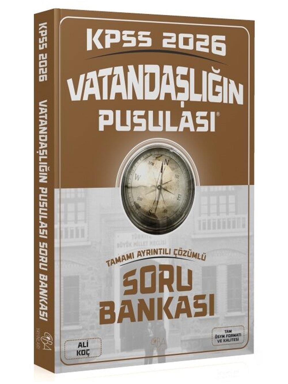 CBA Yayınları 2024 KPSS Vatandaşlığın Pusulası Soru Bankası Çözümlü - Ali Koç