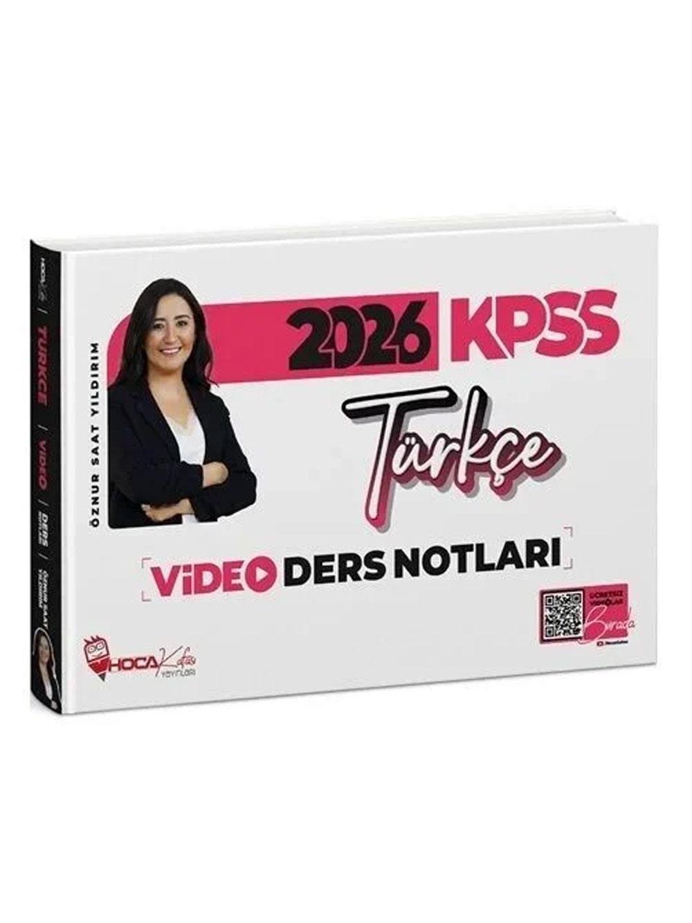 Hoca Kafası 2026 KPSS Türkçe Video Ders Notları - Öznur Saat Yıldırım Hoca Kafası Yayınları