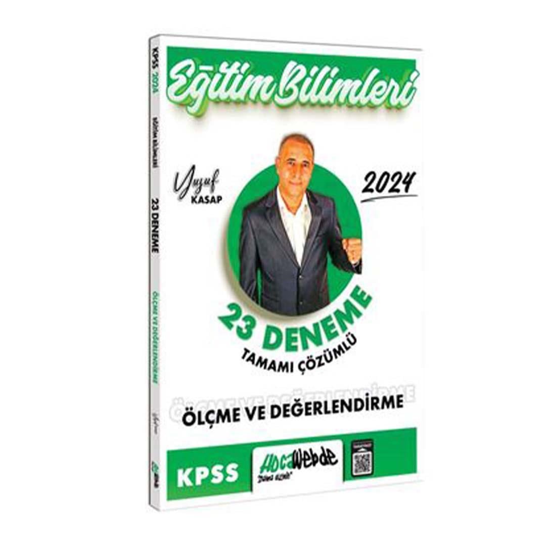 Hocawebde Yayınları 2024 KPSS Eğitim Bilimleri Ölçme ve Değerlendirme Tamamı Çözümlü 23 Deneme
