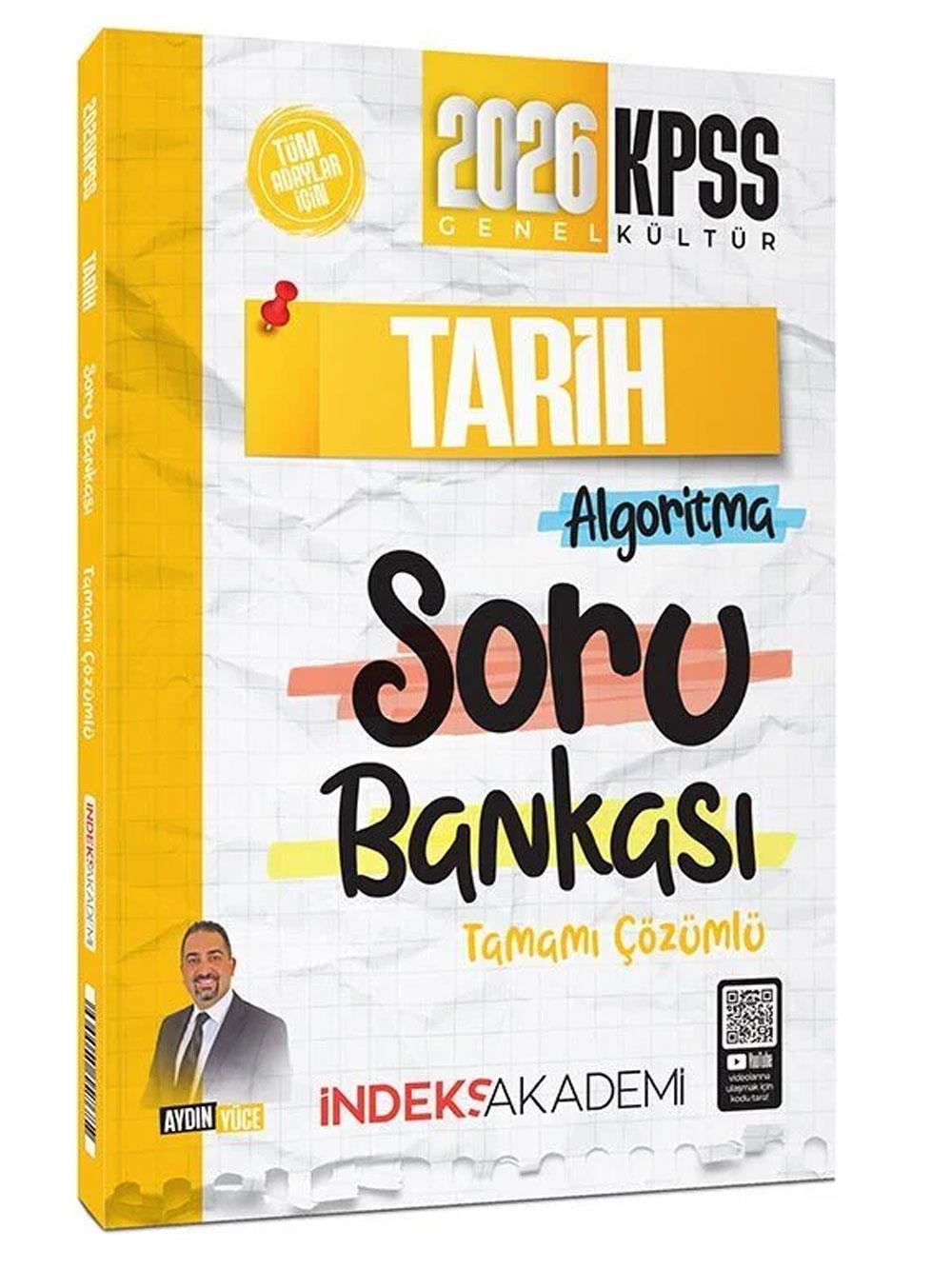 İndeks Akademi 2024 KPSS Tarih Soru Bankası Çözümlü - Aydın Yüce