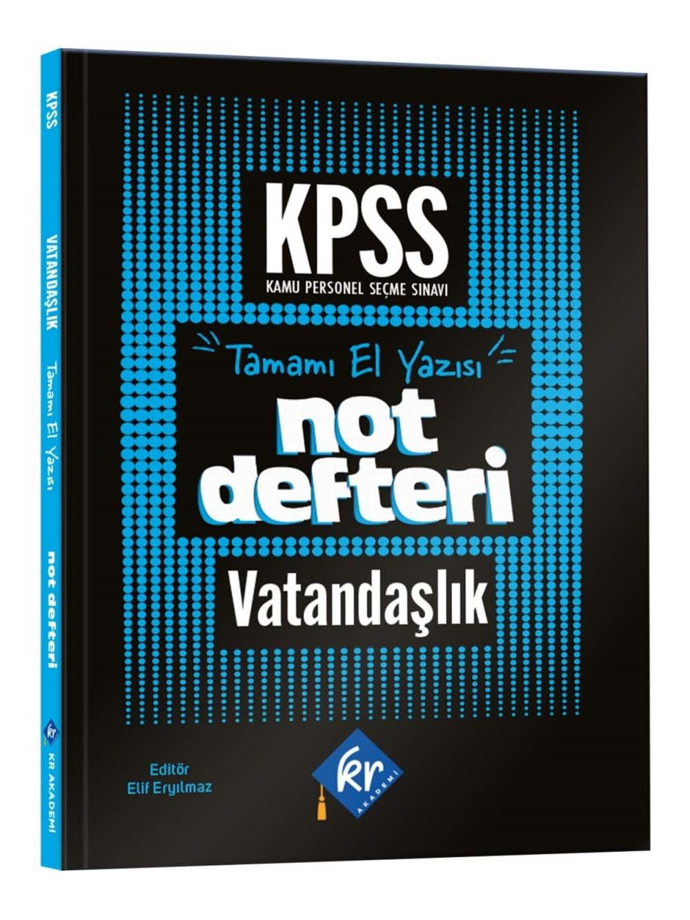 KR Akademi 2026 KPSS Vatandaşlık Konu Anlatımlı Not Defteri