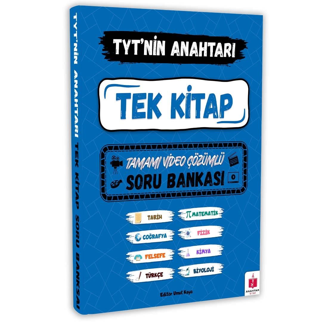 (Outlet) 2025 TYT'nin Anahtarı Tüm Dersler Tek Kitap Tamamı Video Çözümlü Soru Bankası