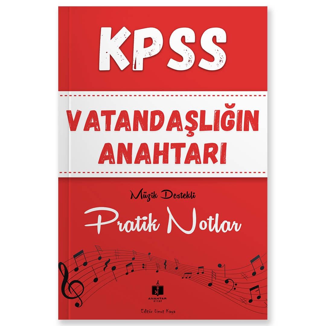 (Outlet) 2026 Anahtar Kitap KPSS Vatandaşlığın Anahtarı Müzik Destekli Pratik Notlar