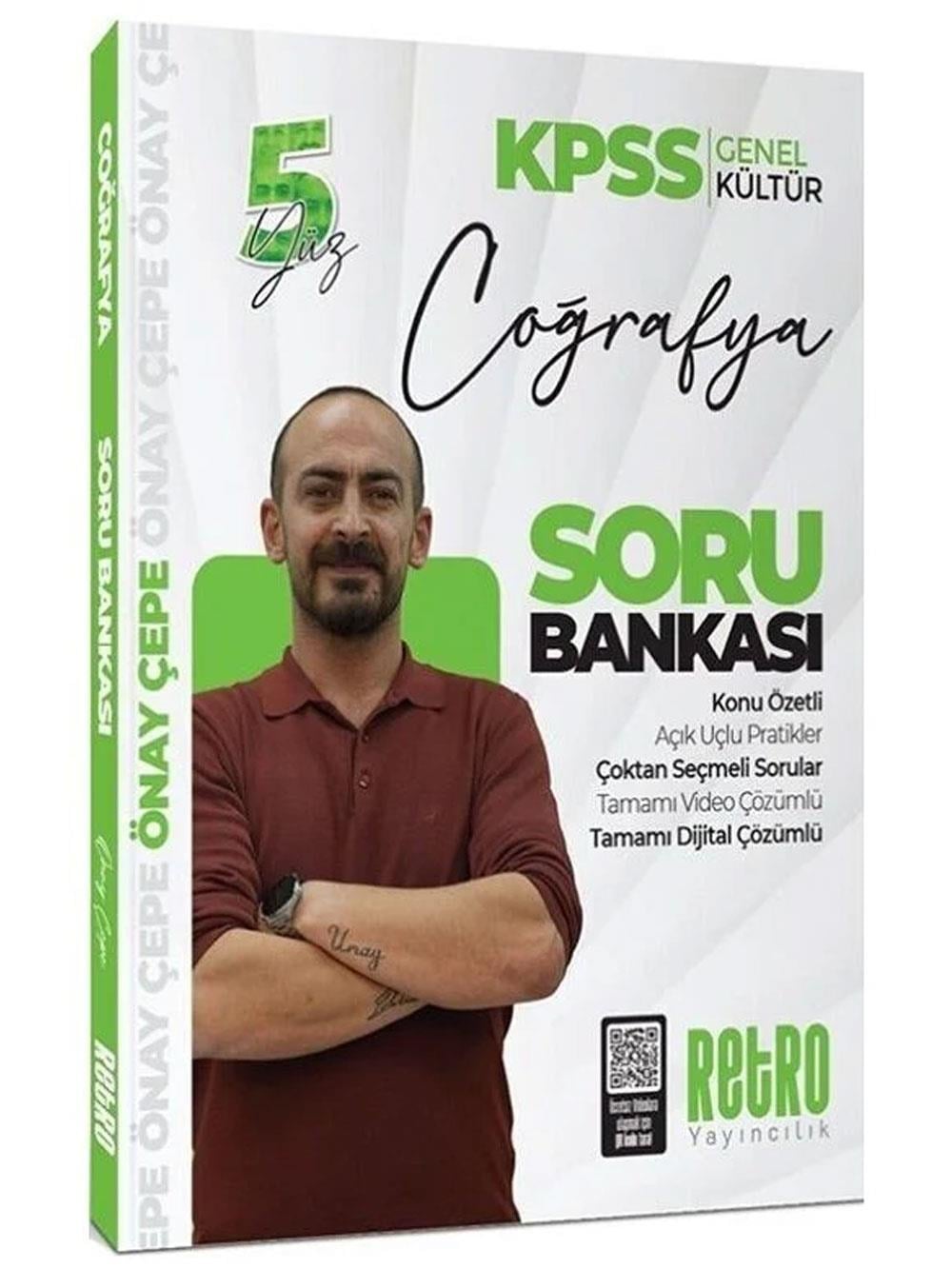 Retro Yayıncılık 2026 KPSS Coğrafya 5Yüz Soru Bankası Çözümlü - Önay Çepe