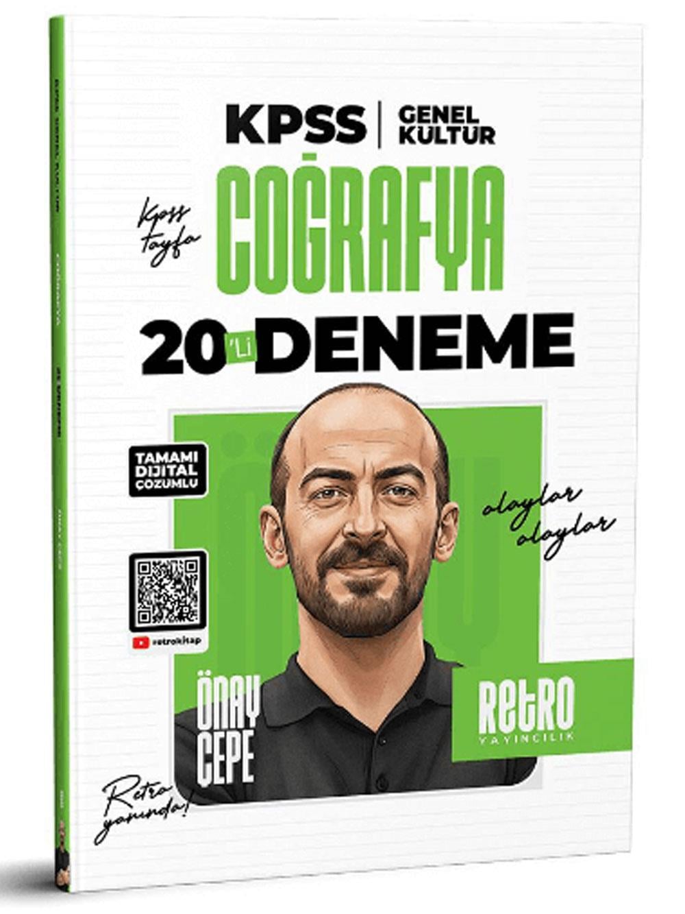 Retro Yayıncılık 2026 KPSS GYGK COĞRAFYA 20 Lİ DENEME Önay Çepe